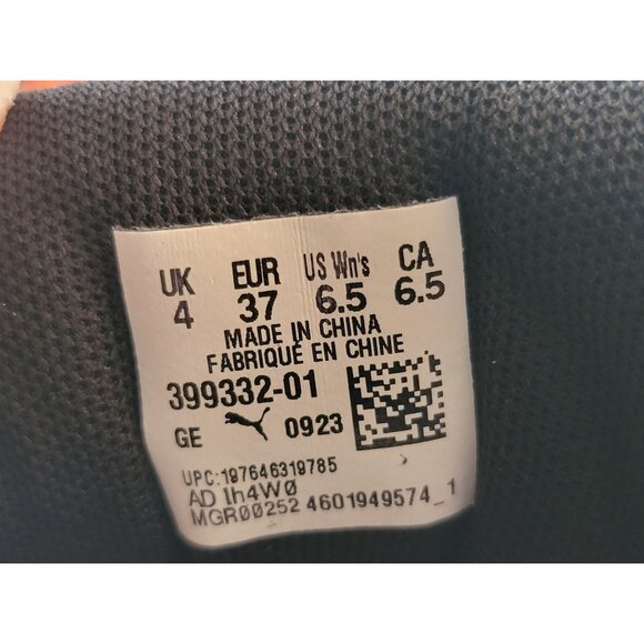 Puma Fenty Black Suede Creepers Phatty Black Warm White Womens Shoes Size 6.5 - Picture 8 of 10